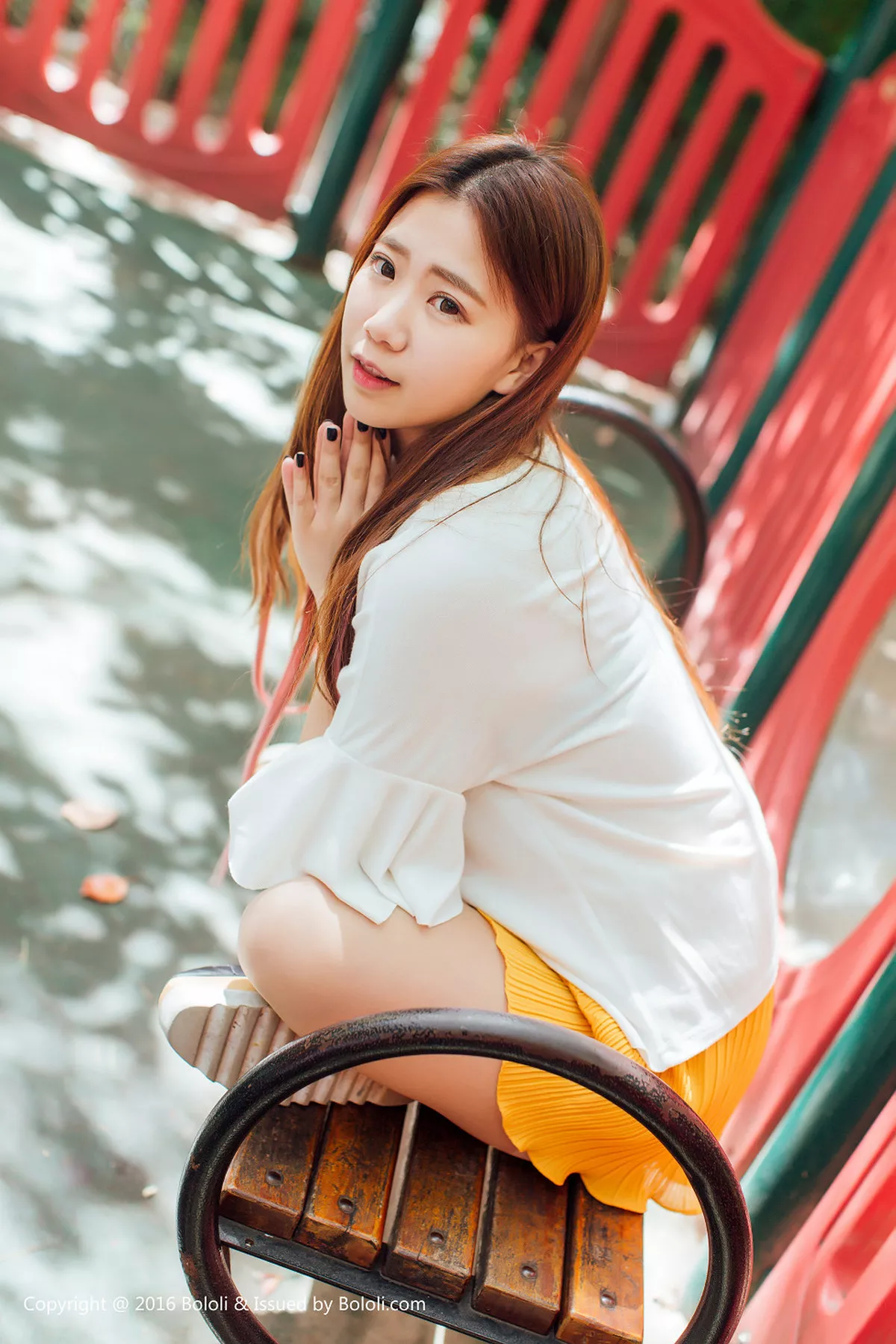 秀人集.com_[Tukmo兔几盟]Vol.109_清纯嫩模董成丽游乐园里白色短袖衫配黄色短裙清爽迷人写真40P