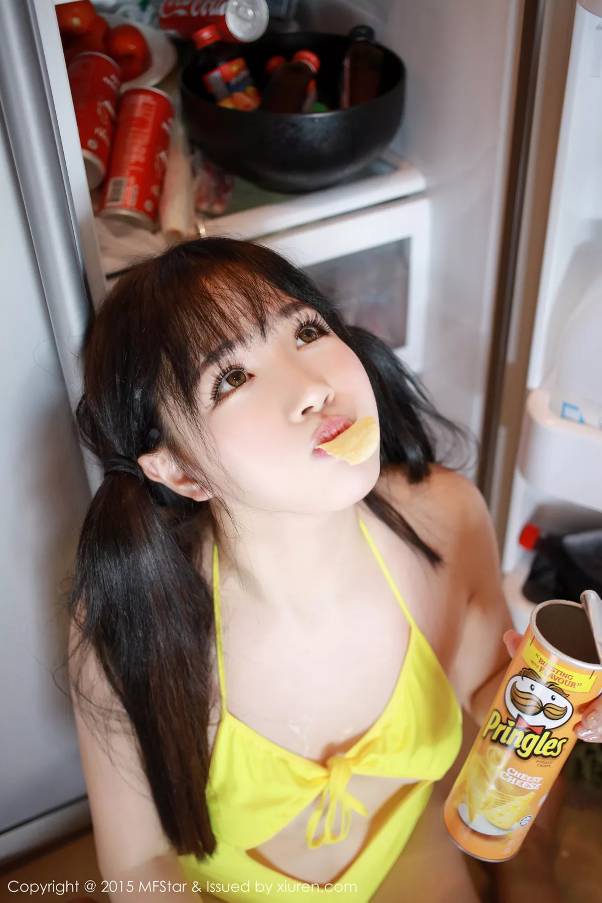 秀人集.com_[MFStar模范学院]Vol.036_萌妹徐cake白色开档短裙迷人豪乳性感翘臀写真50P