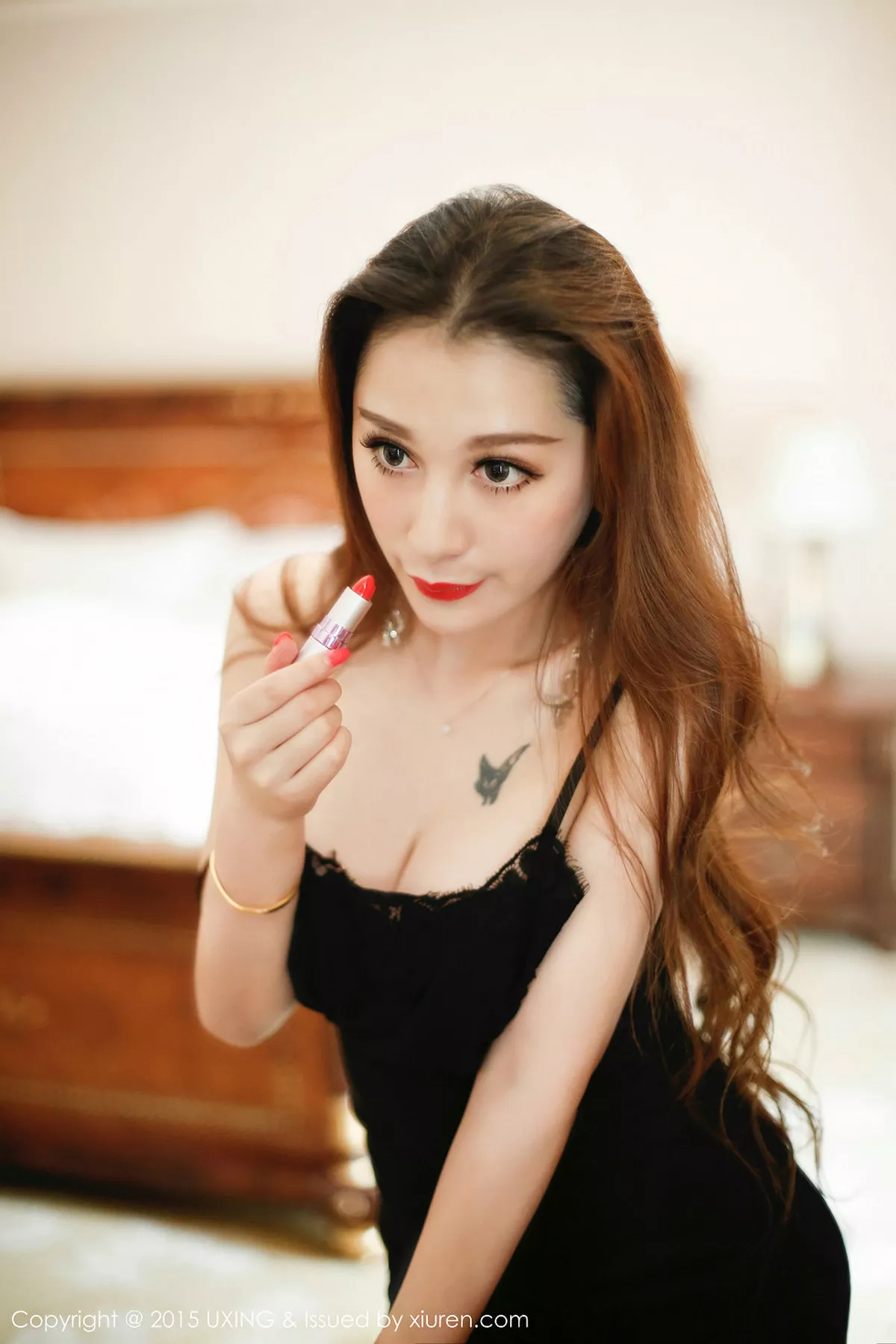 秀人集.com_[UXING优星馆]Vol.019_嫩模沈璐Lulu缕空蕾丝内裤秀翘臀性感内衣美胸写真50P