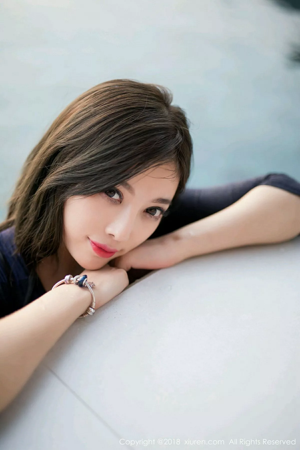 秀人集.com_[XiuRen秀人网]No.1108_甜美女神杨晨晨sugar泳池紧身低胸衣湿身秀完美身材性感写真56P