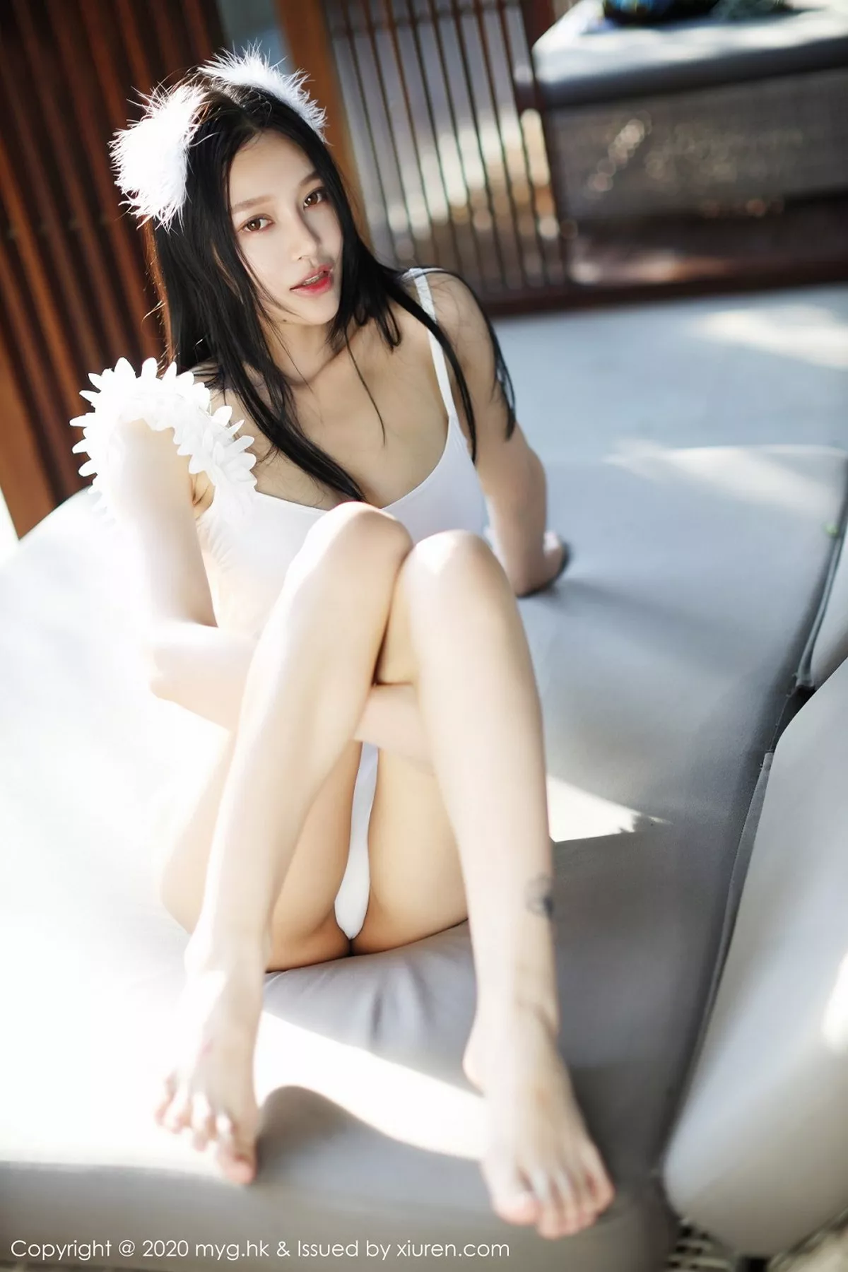 秀人集.com_[MyGirl美媛馆]Vol.463_女神唐琪儿户外白色连体泳衣秀白嫩肌肤傲人豪乳诱惑写真75P