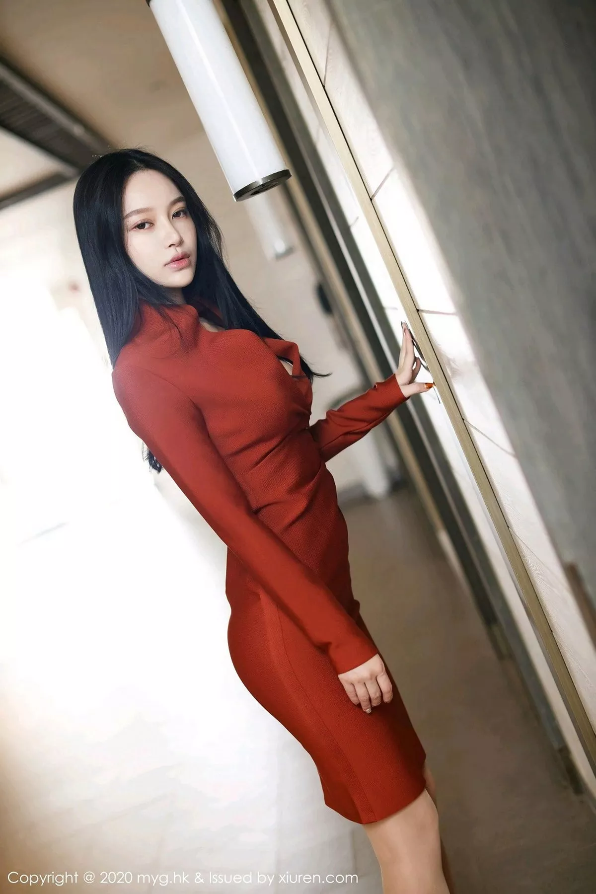 秀人集.com_[MyGirl美媛馆]Vol.458_嫩模唐琪儿私房红色长裙OL风格主题肉丝裤袜秀美腿诱惑写真70P