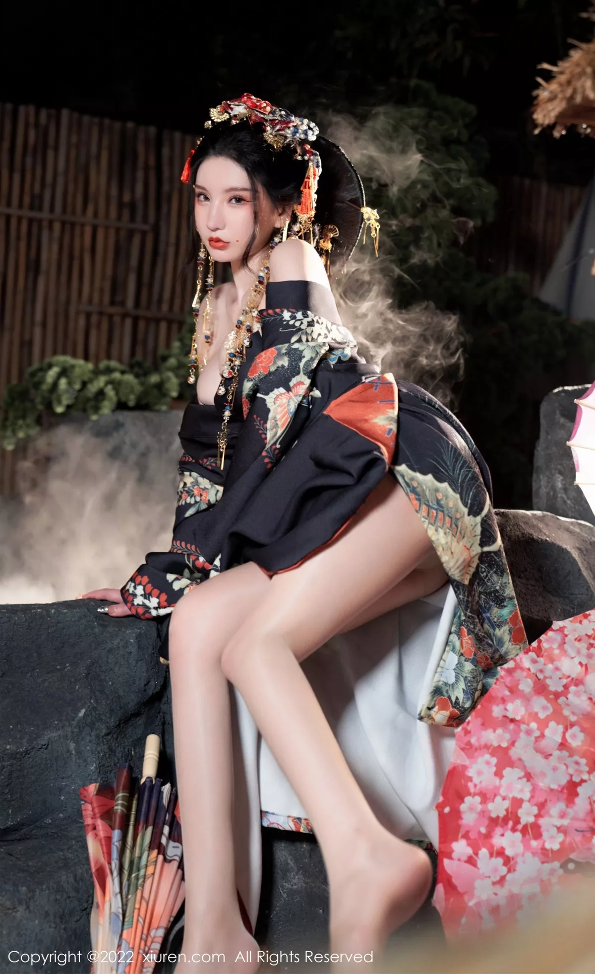 秀人集.com_[XiuRen秀人网]No.5537_女神周于希Sally宽衣解带主题日系风脱和服露翘臀美腿诱惑写真80P