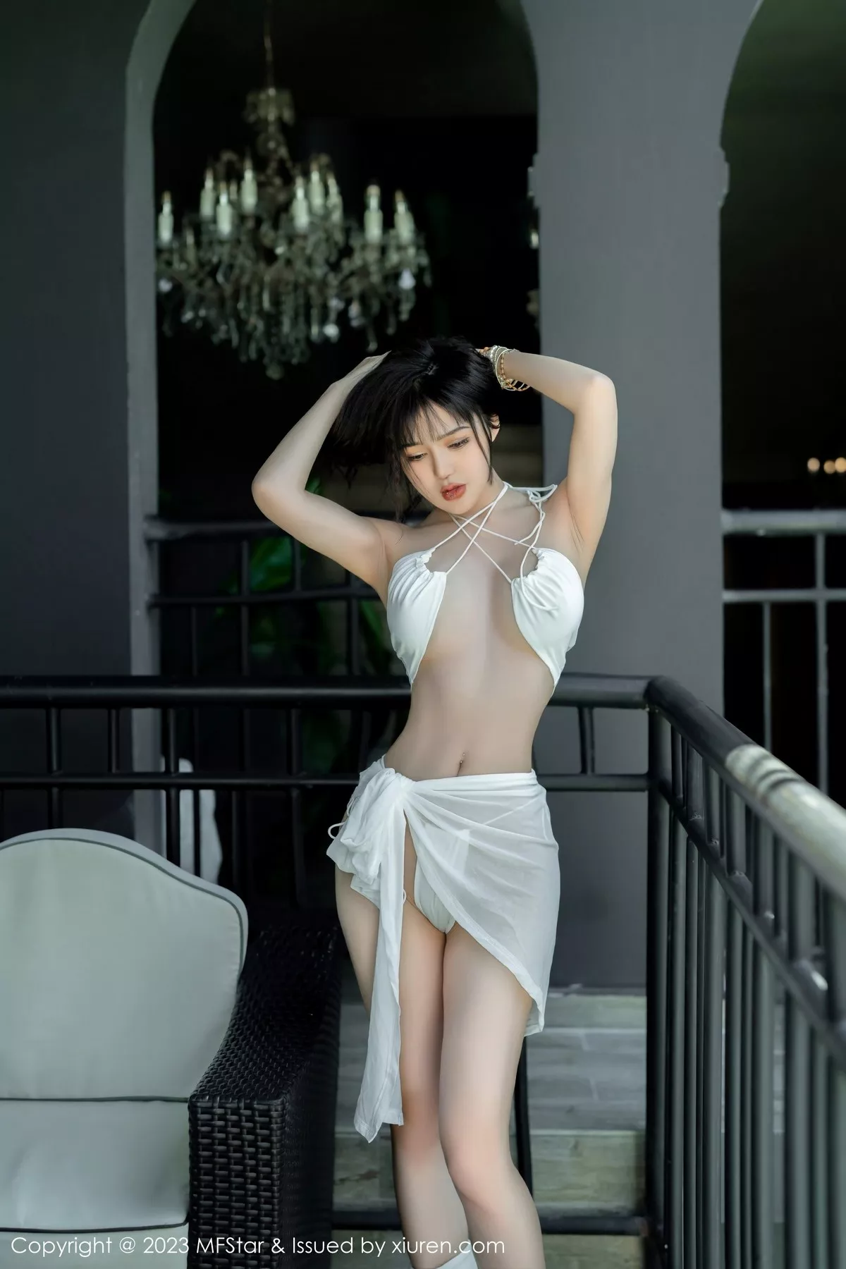 秀人集.com_[MFStar模范学院]Vol.617_模特文静儿魅惑白沙服饰露性感白色内衣秀完美身材诱惑写真59P