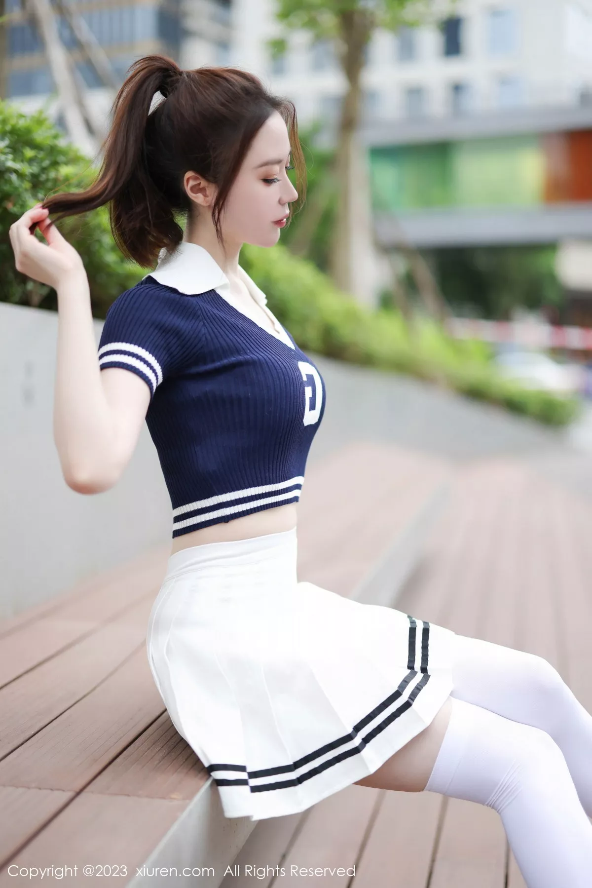 秀人集.com_[XiuRen秀人网]No.7416_模特梦心玥性感运动服饰穿搭粉色蕾丝内衣配白丝袜迷人诱惑写真81P