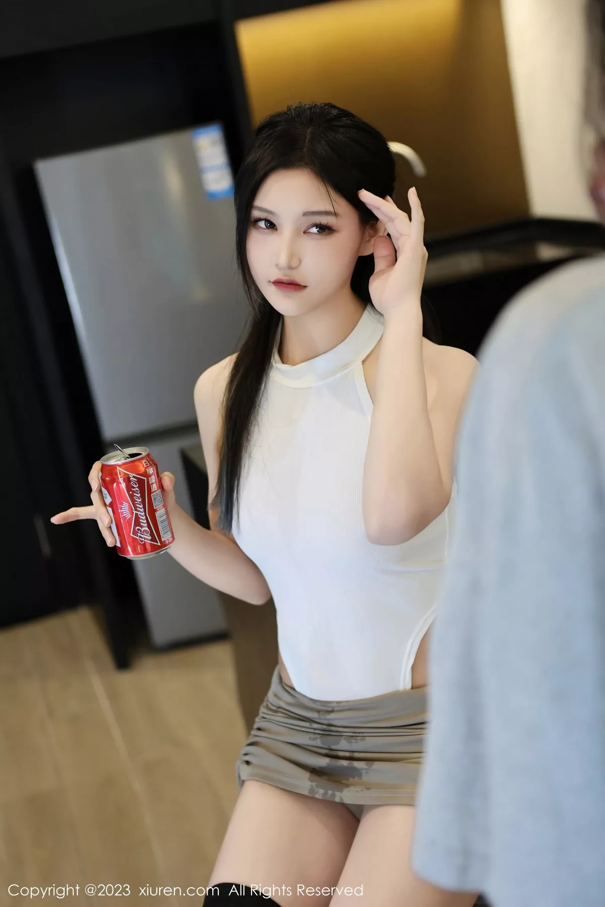 秀人集.com_[XiuRen秀人网]No.7663_新人模特大橘BBKira性感白色高叉连体衣配白丝袜完美诱惑写真78P