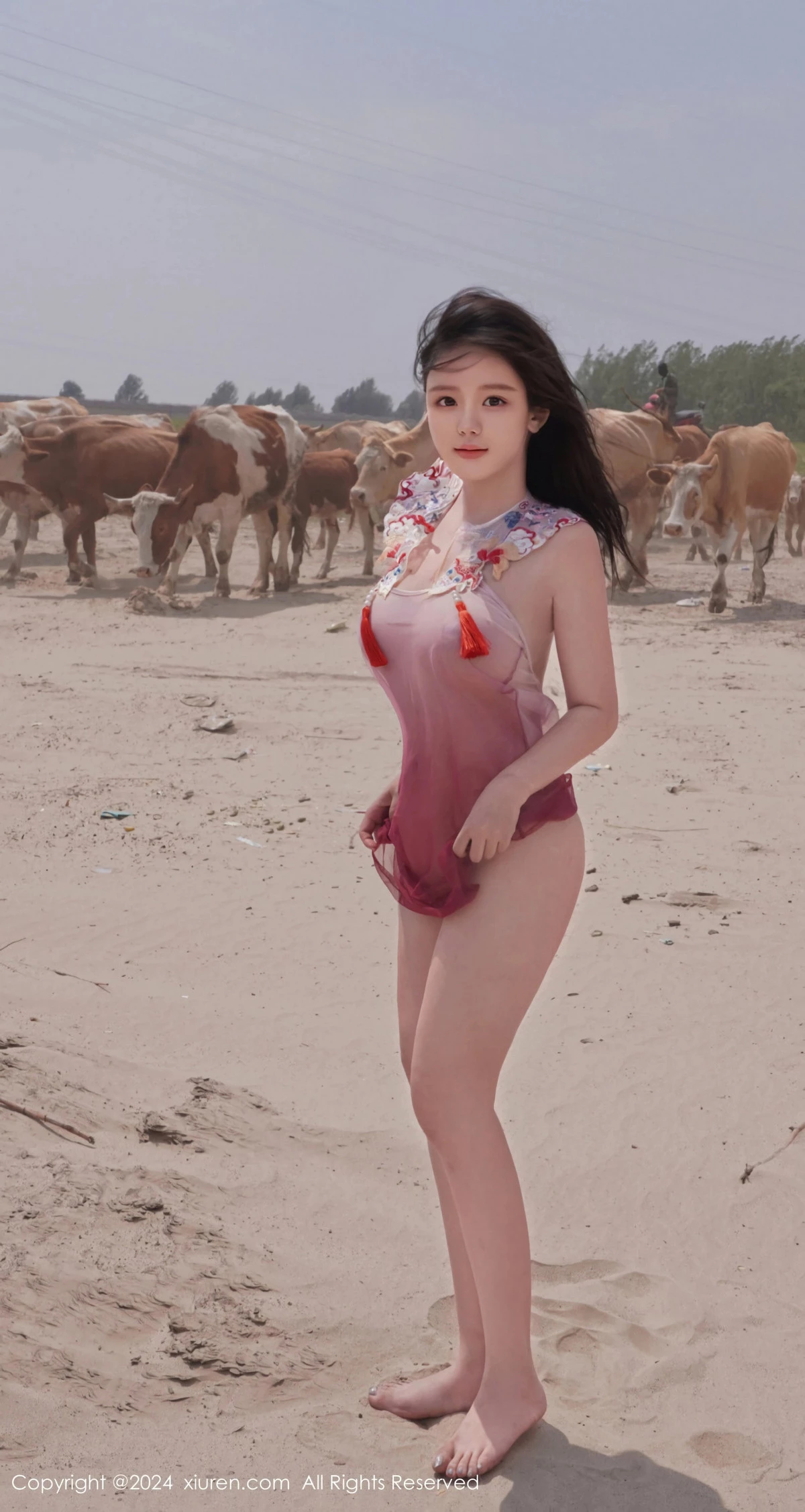 秀人集.com_[XiuRen秀人网]No.8777_模特小薯条nienie性感浅红色泳装+浅蓝色吊带秀曼妙身姿诱惑写真73P