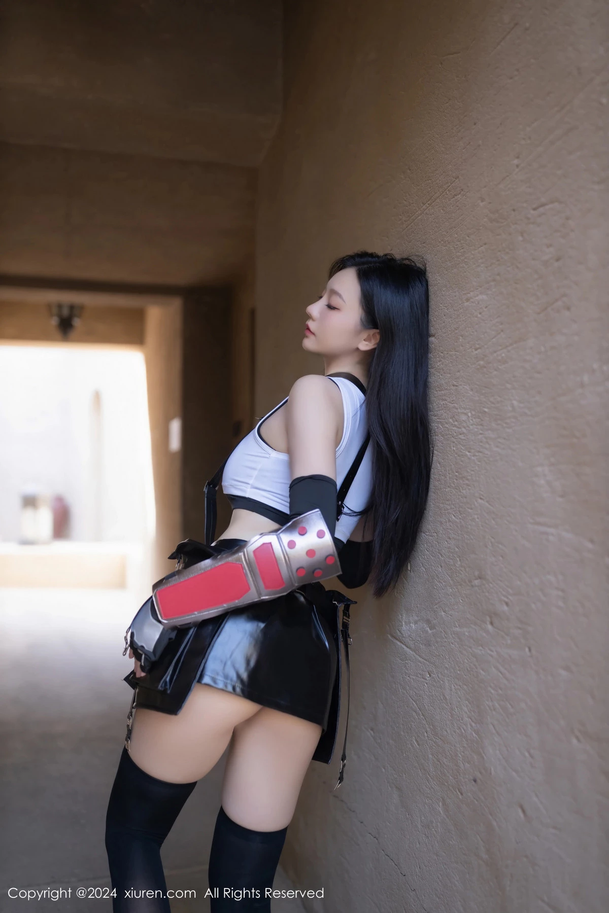 秀人集.com_[XiuRen秀人网]No.8829_模特安然anran性感CosPlay蒂法服饰配黑丝袜秀柔美身姿诱惑写真80P