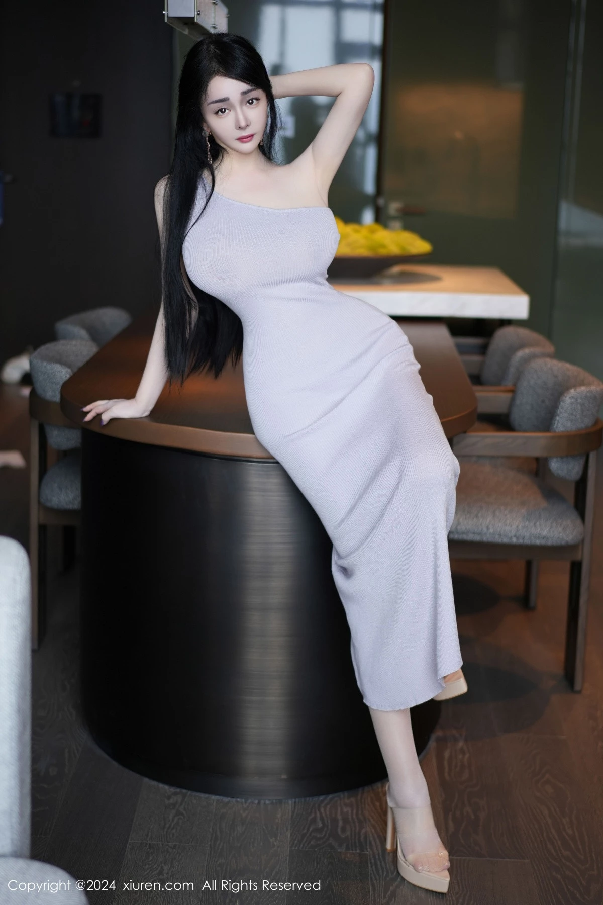 秀人集.com_[XiuRen秀人网]No.9183_模特允爾私房性感紫色连衣裙配肉色丝袜秀丰腴身材撩人诱惑写真70P