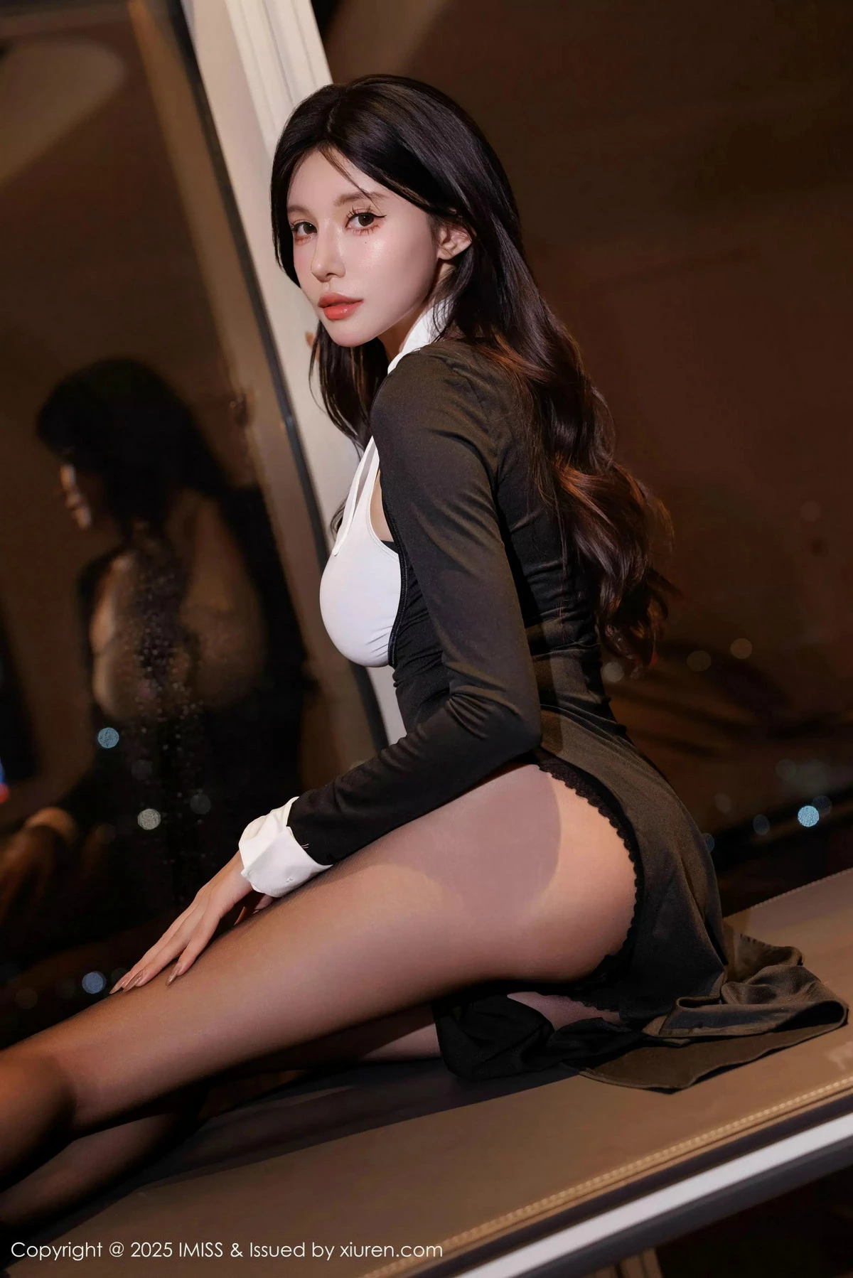 秀人集.com_[IMISS爱蜜社]Vol.786_模特泥鳅鳅性感黑色情趣内衣配超薄黑丝秀完美身材撩人诱惑写真65P