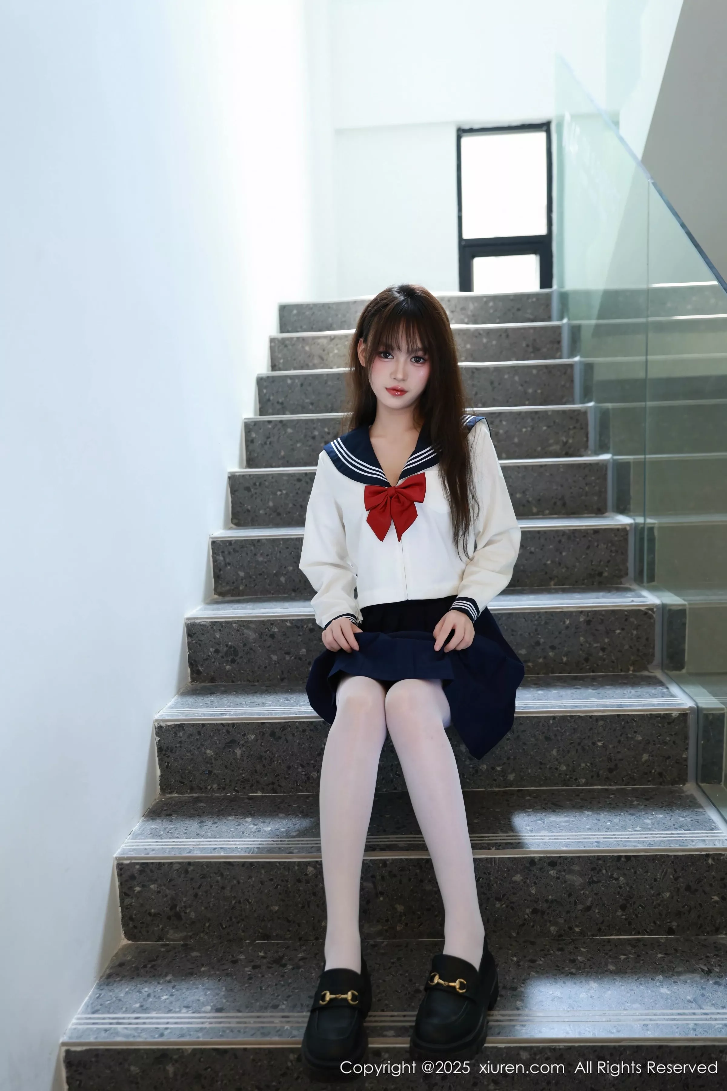 秀人集.com_[XiuRen秀人网]No.10458_新人模特糯咪性感JK制服配超薄白丝袜秀曼妙身姿撩人诱惑写真88P