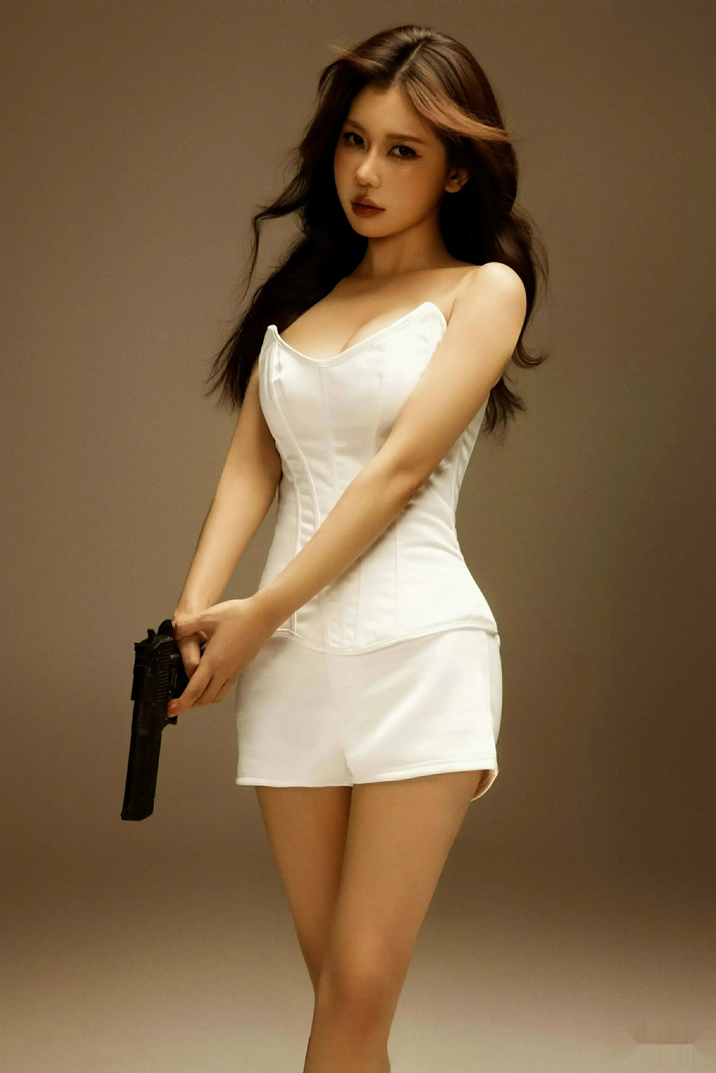 秀人集.com_[XiuRen秀人网]No.10629_模特尹甜甜性感白色短裤露白色蕾丝内衣秀完美身材诱惑写真78P