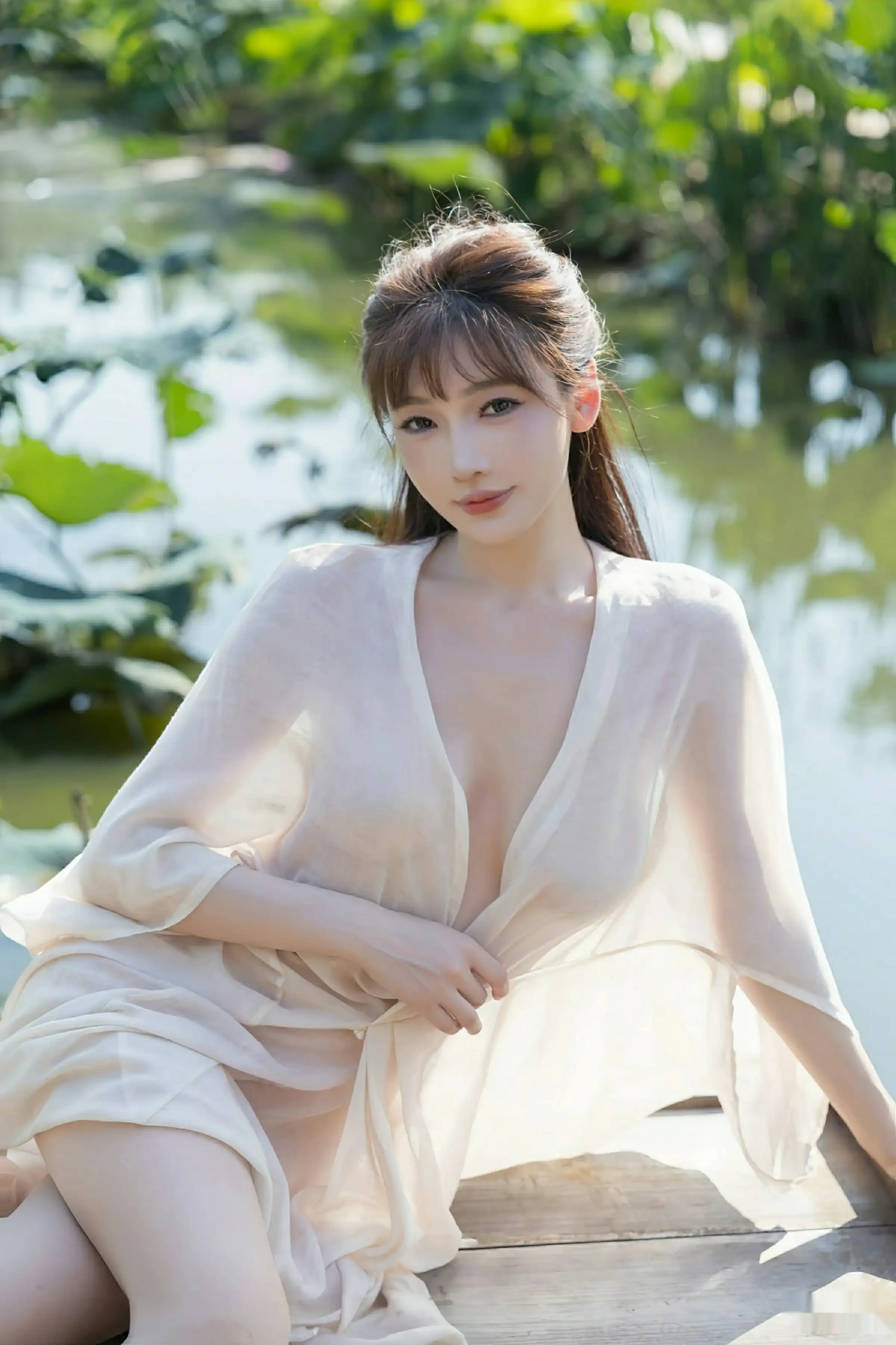 秀人集.com_[XiuRen秀人网]No.10630_模特陆萱萱户外性感浅色薄纱服饰配超薄肉丝秀柔美身姿诱惑写真76P