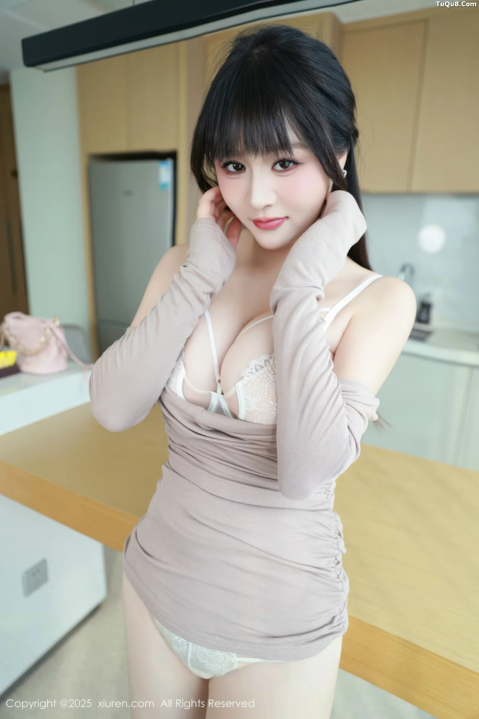 秀人集.com_[XiuRen秀人网]No.10718_模特南汐RuRu性感浅色连衣短裙露白色内衣秀完美身材诱惑写真86P