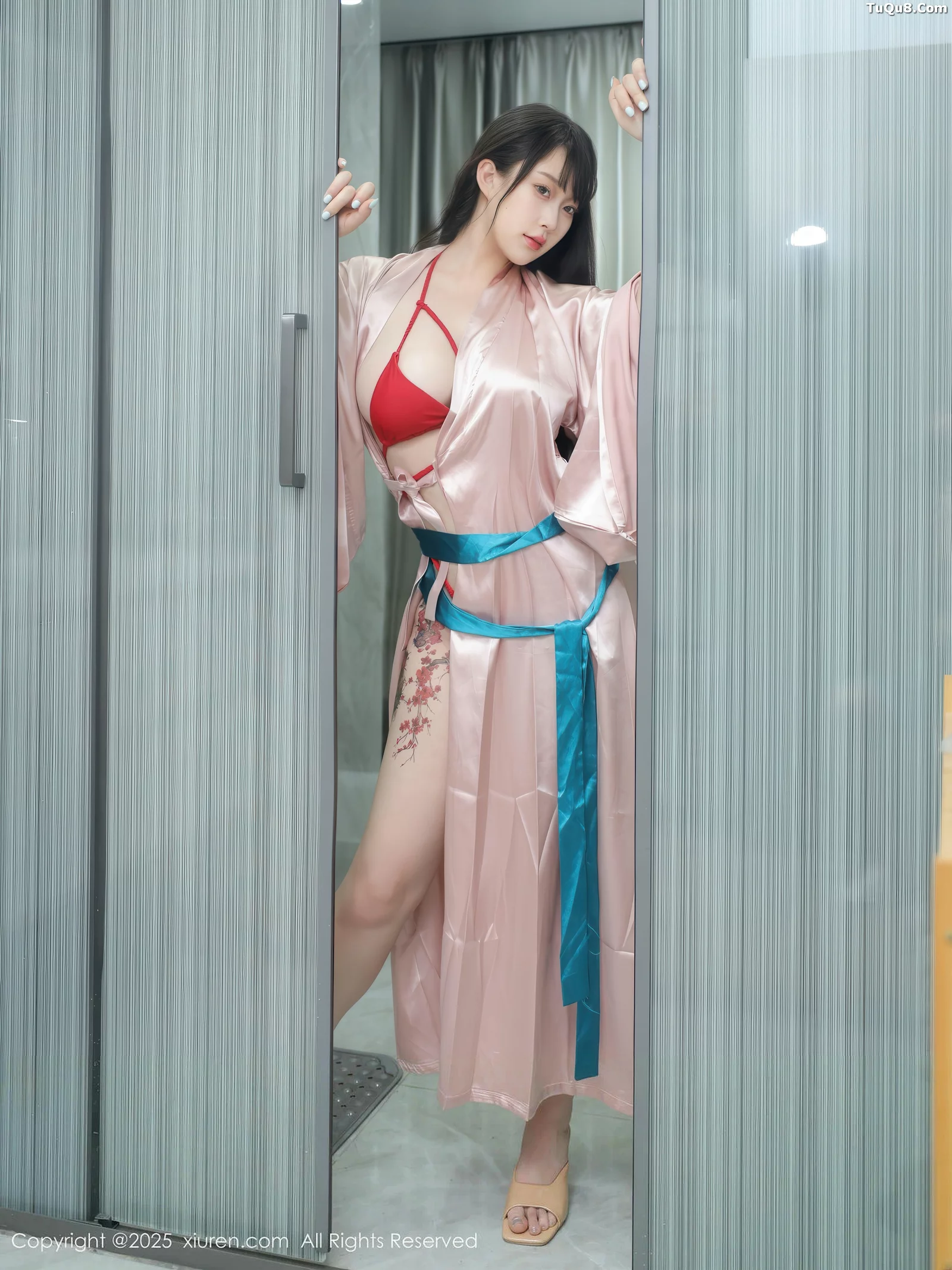 秀人集.com_[XiuRen秀人网]No.10724_模特李沁恩lrene浴室场景性感红色比基尼秀丰腴身材撩人诱惑写真79P