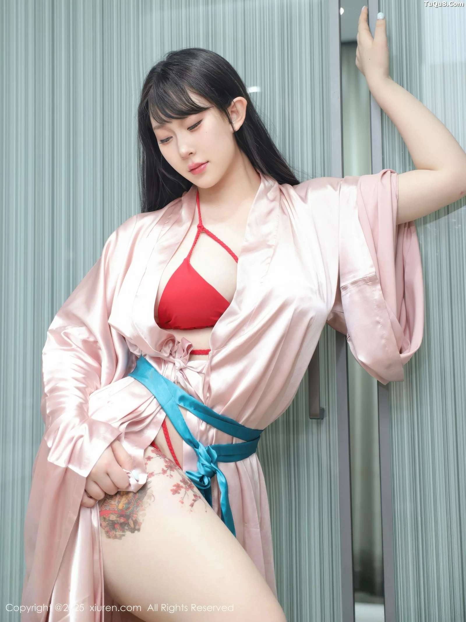 秀人集.com_[XiuRen秀人网]No.10724_模特李沁恩lrene浴室场景性感红色比基尼秀丰腴身材撩人诱惑写真79P