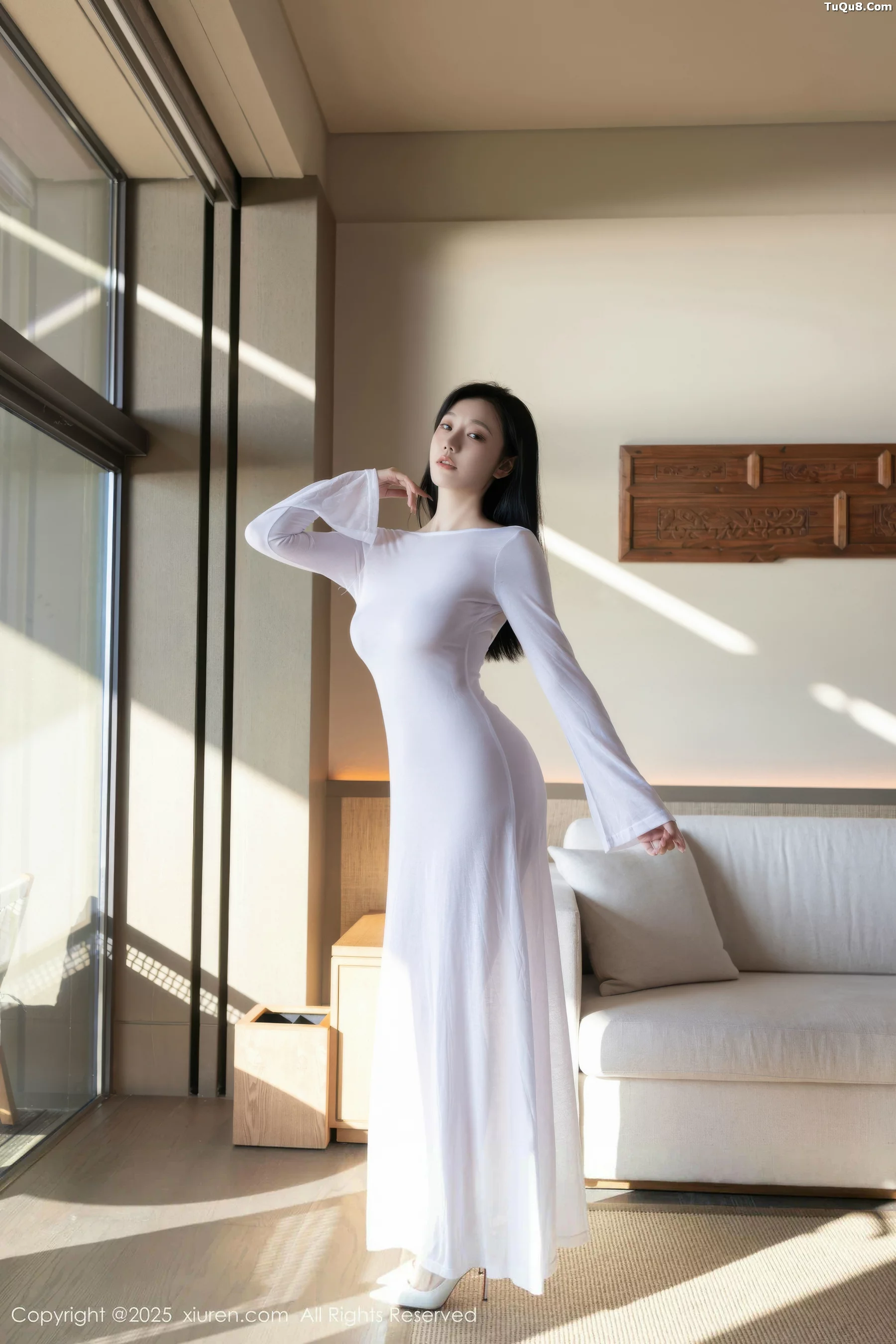 秀人集.com_[XiuRen秀人网]No.10747_模特安然anran性感白色连衣长裙配超薄肉色秀曼妙身姿诱惑写真80P