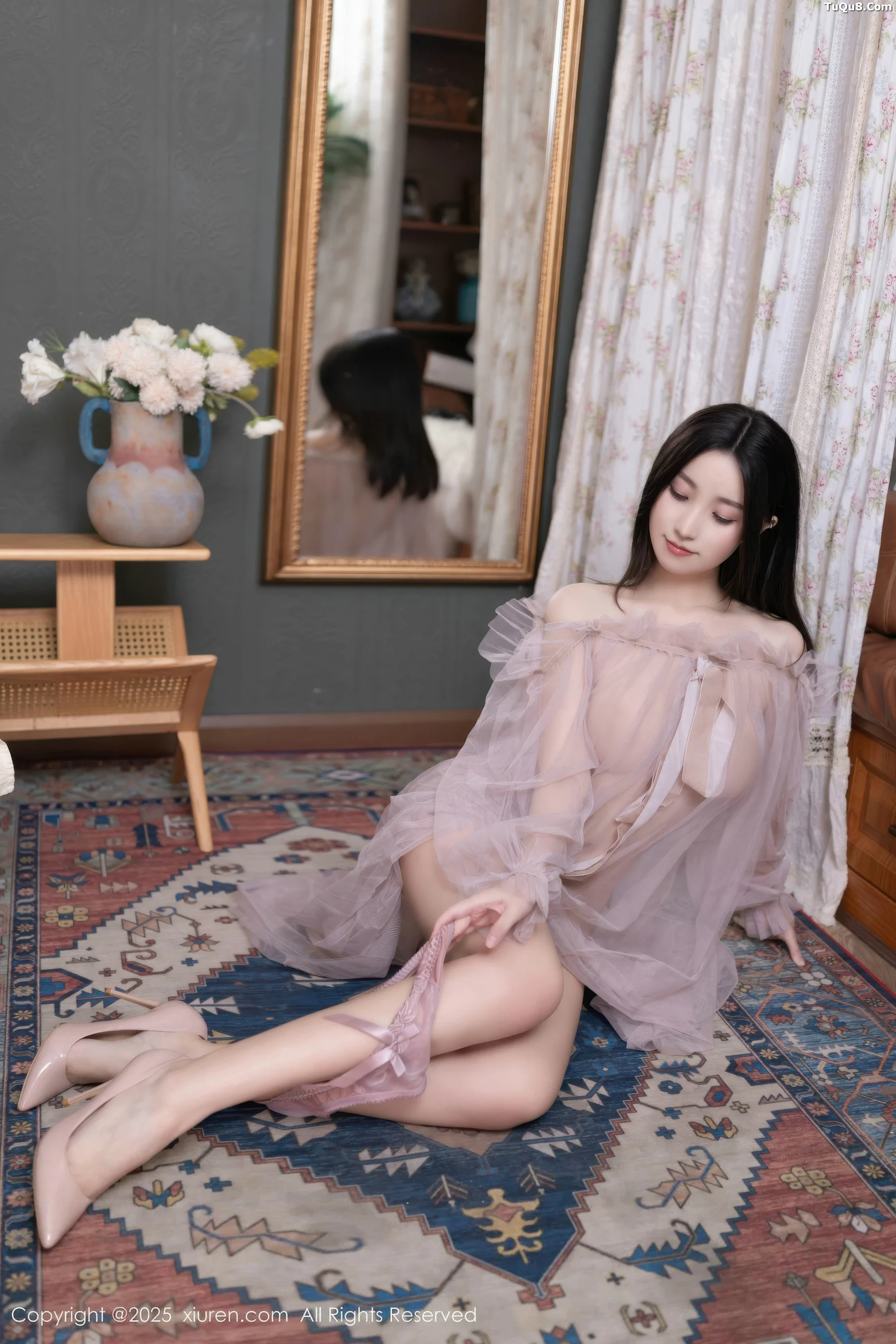 秀人集.com_[XiuRen秀人网]No.10752_模特杏子Yada性感轻透粉色薄纱露紫色内衣秀曼妙身姿诱惑写真68P