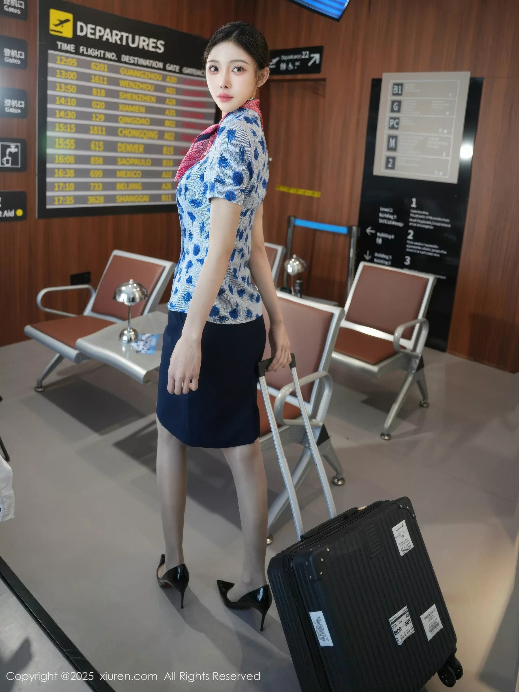 秀人集.com_[XiuRen秀人网]No.10891_模特梨霜儿性感空姐制服露黑色蕾丝内衣秀丰腴身材撩人诱惑写真75P