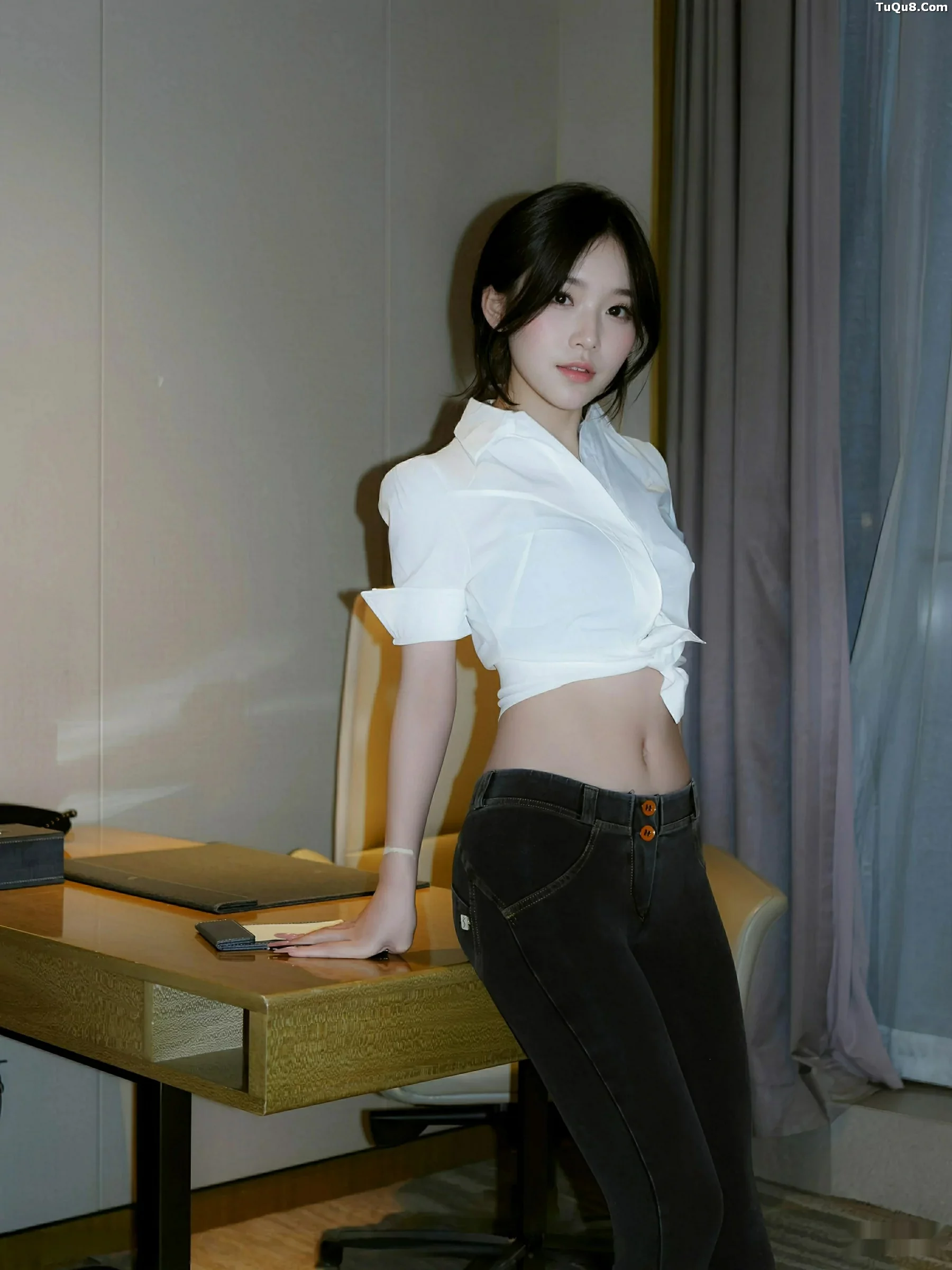 秀人集.com_[XiuRen秀人网]No.10785_模特汁汁性感白T配牛仔长裤露蓝灰色内衣秀曼妙身姿诱惑写真76P