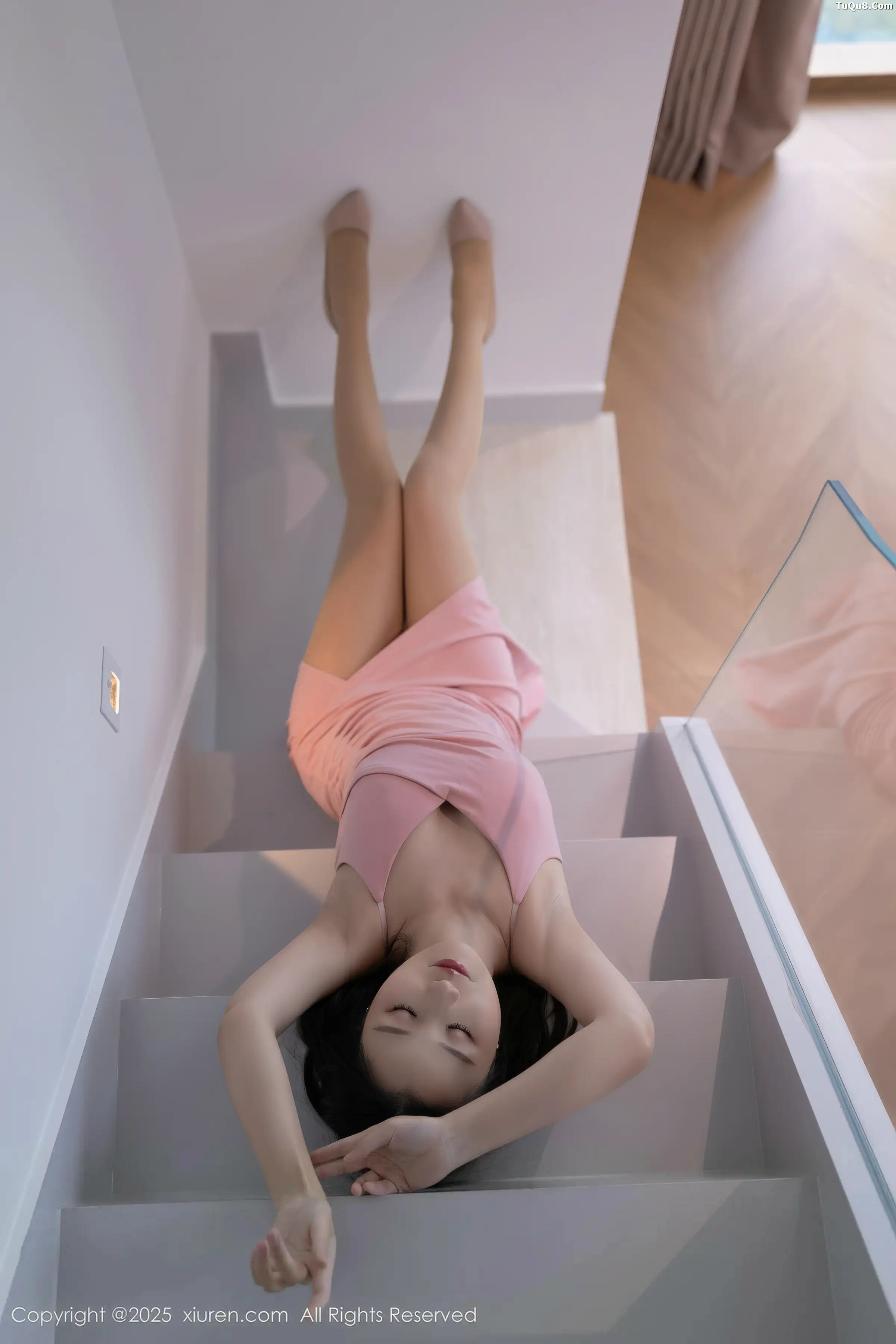 秀人集.com_[XiuRen秀人网]No.11034_模特杏子Yada性感粉色连衣长裙配超薄肉丝秀曼妙身姿诱惑写真82P